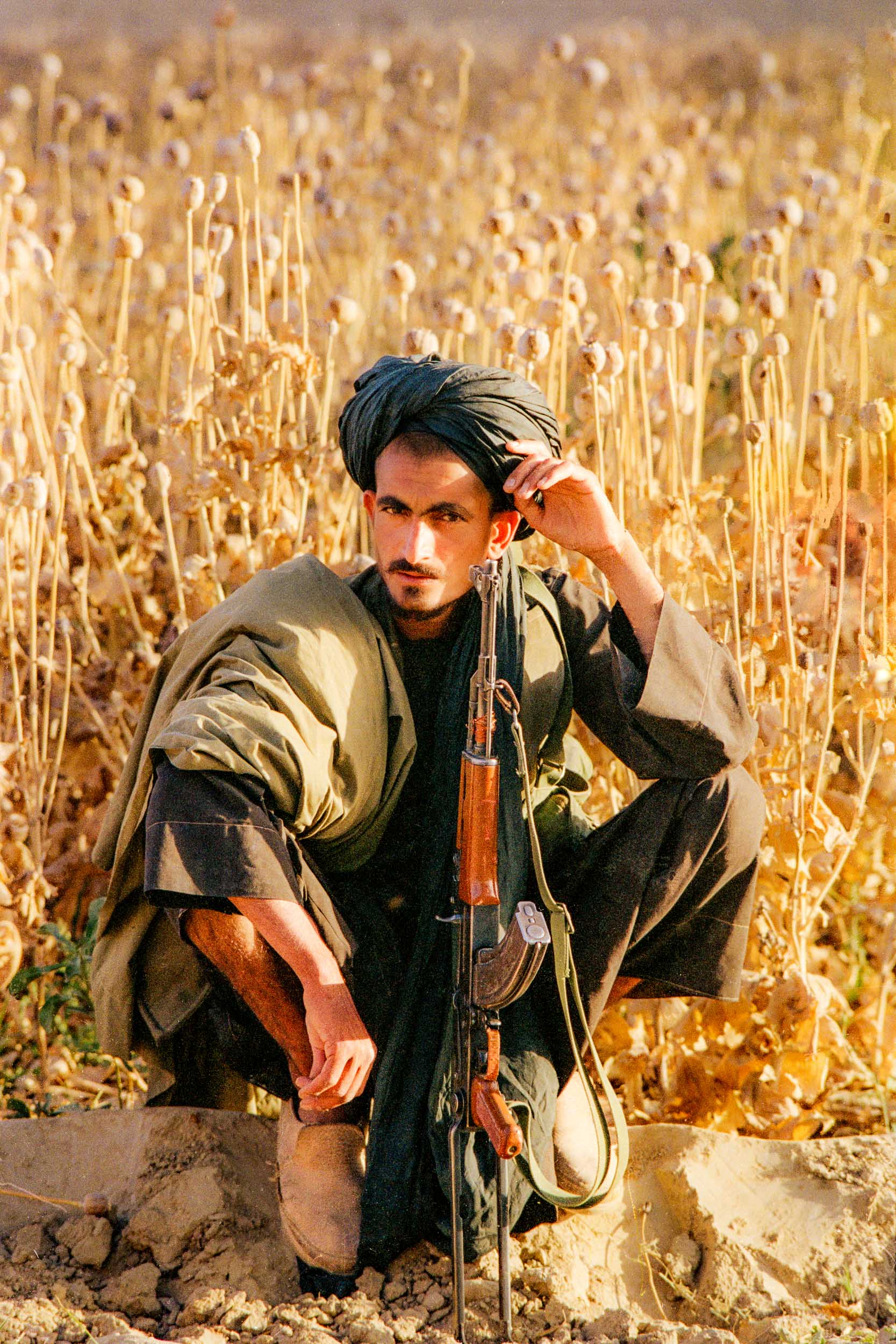 Mujahideen in Poppy Field, Afghanistan 1988