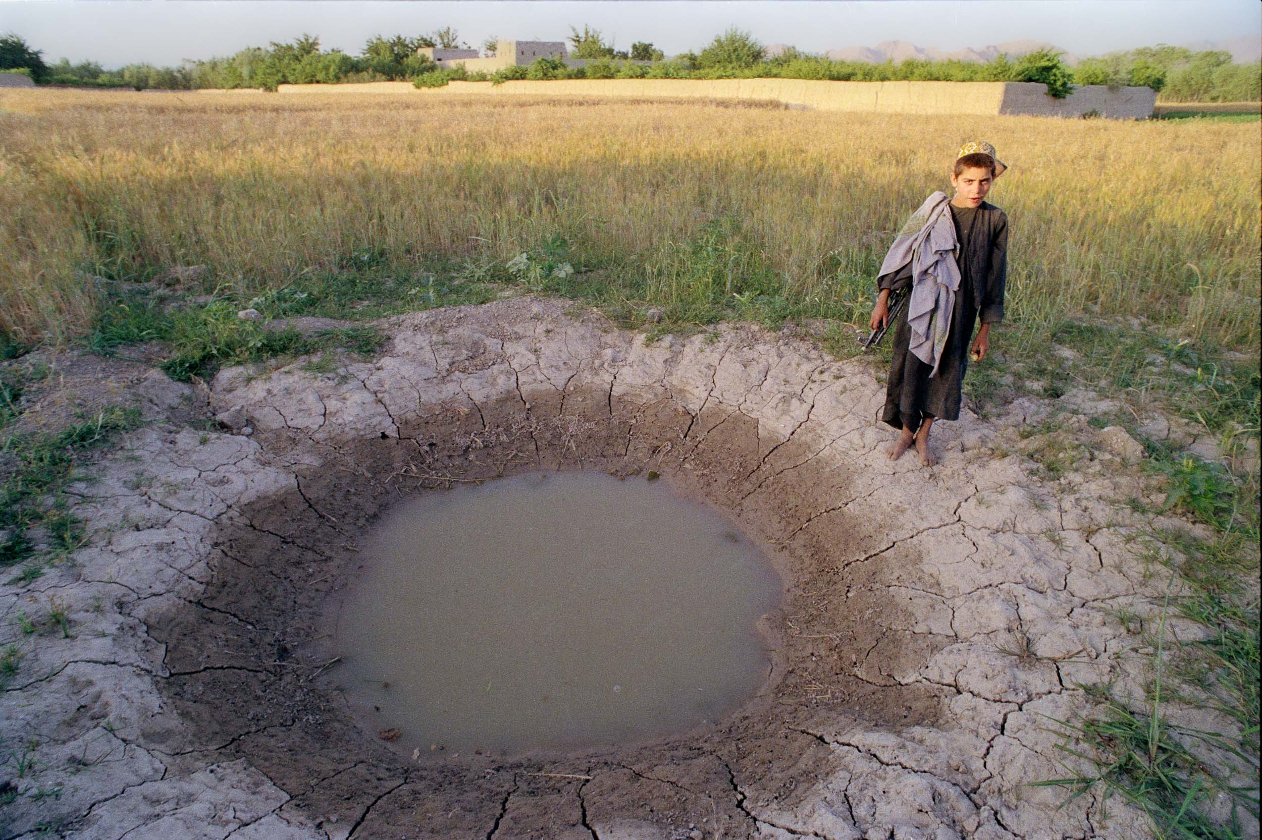 Russian Bomb Crater, Afghanistan 1988