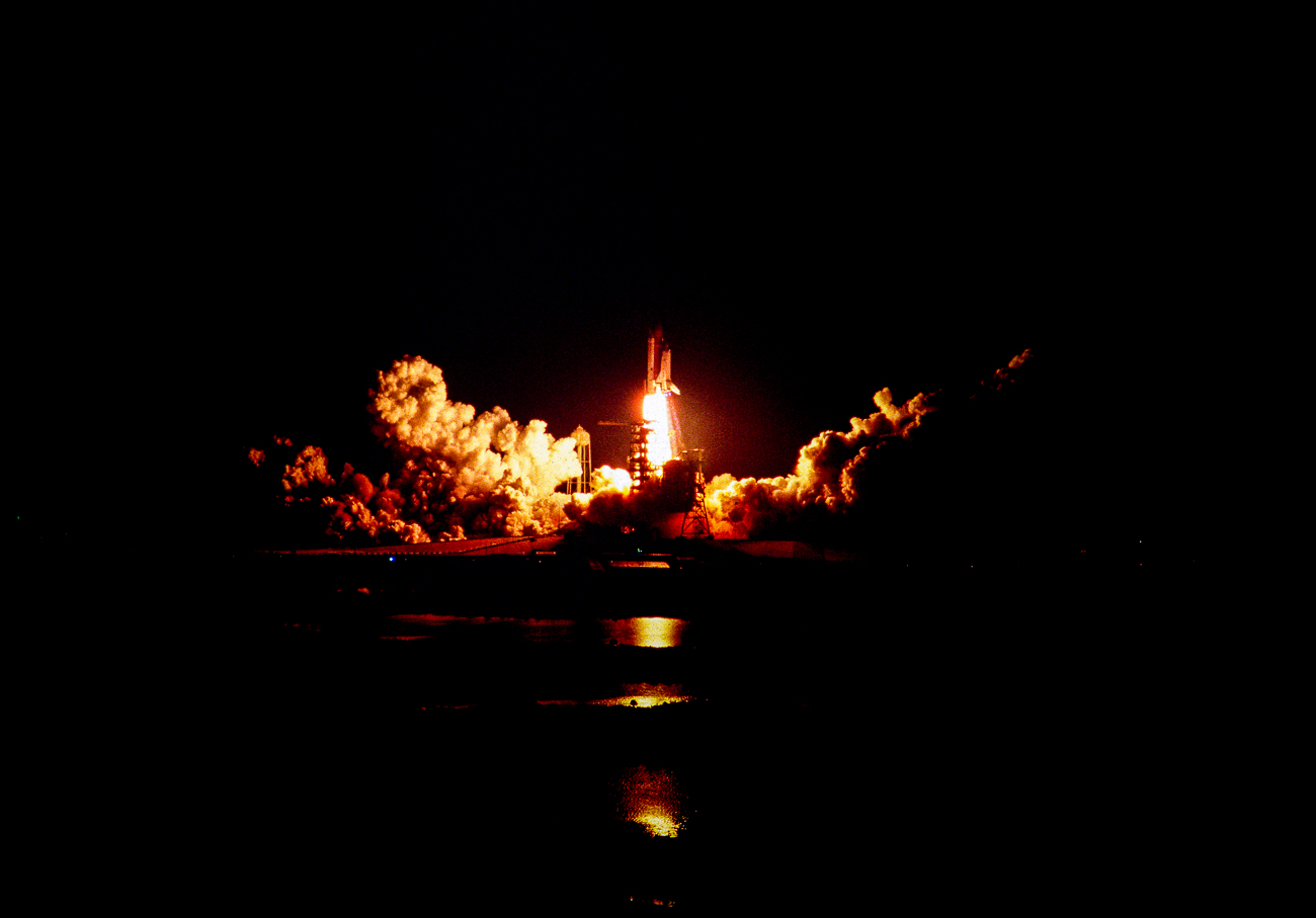  Space Shuttle Night Launch, Florida