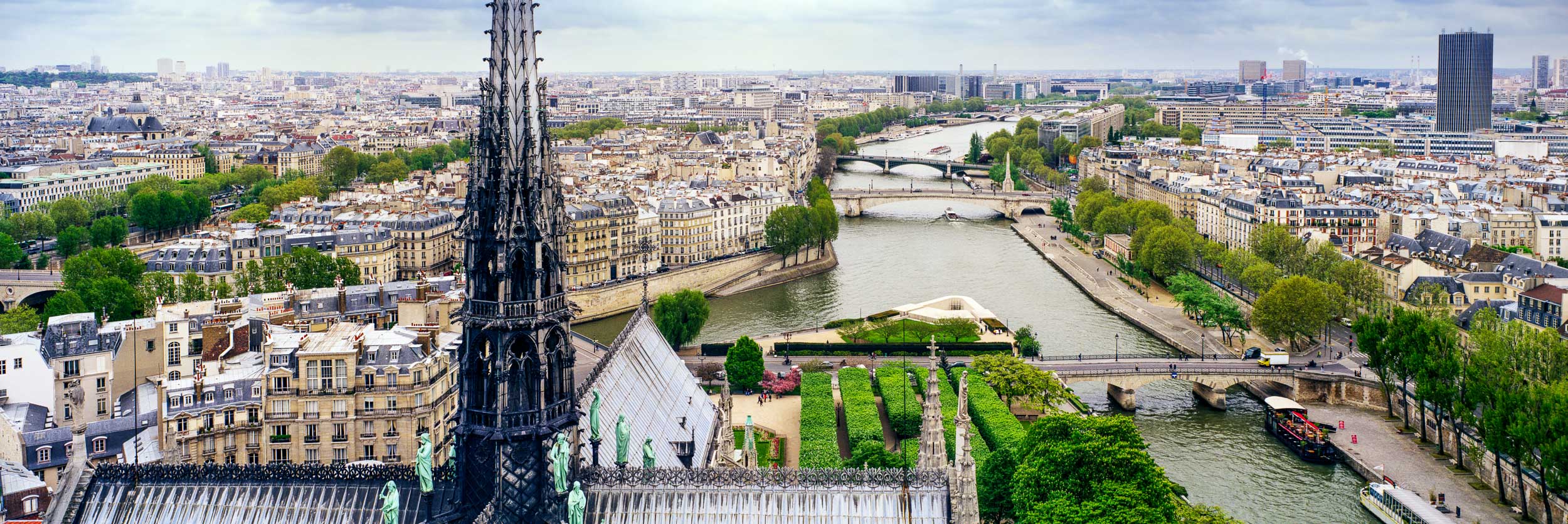 Skyline East View, Notre Dame, Paris