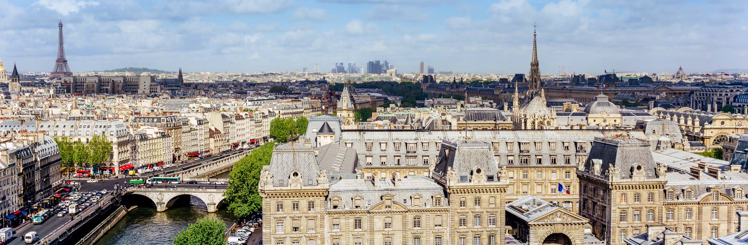 Skyline West View, Notre Dame, Paris